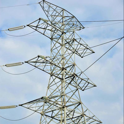 ASTM A123 galvanizzati ingraticciano la torre d'acciaio per la linea di trasmissione