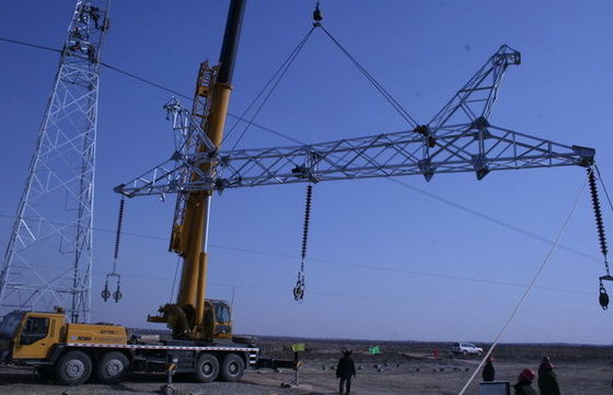Linea elettrica della trasmissione dell'acciaio Q235 Q345 di HDG torre