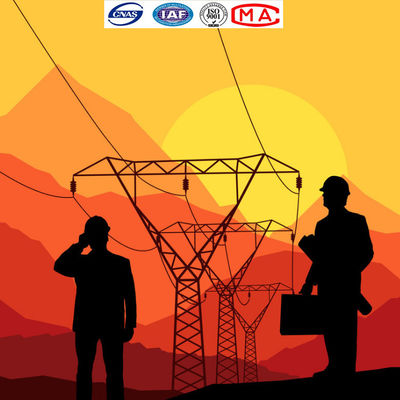 linea di trasmissione sopraelevata 11kv torri elettriche d'acciaio di Q235B