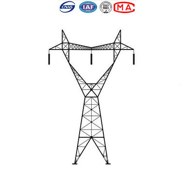 Torre galvanizzata della immersione calda Q235 Electric Power per la linea sopraelevata