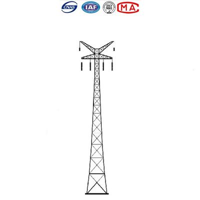 Torre galvanizzata della immersione calda Q235 Electric Power per la linea sopraelevata