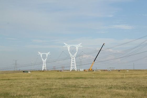 linea di trasmissione 35 66 110 220kv sito di Angel Steel Tower For Construction