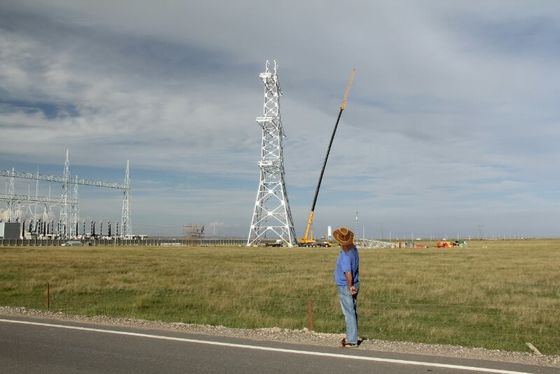 linea di trasmissione 35 66 110 220kv sito di Angel Steel Tower For Construction