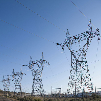 Linea elettrica galvanizzata dell'acciaio 330kV di Q255 Q355 torre