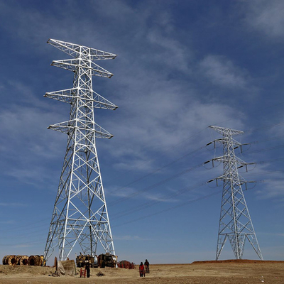 Linea elettrica galvanizzata dell'acciaio 330kV di Q255 Q355 torre