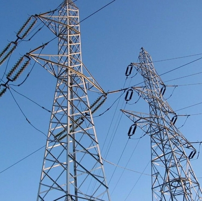 Torre d'acciaio di fiume 220kv della grata conica poligonale dell'incrocio