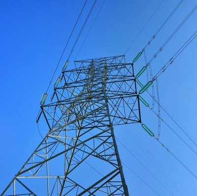 Linea di trasmissione del circuito del doppio dell'acciaio Q235B Q345B Q420 torre