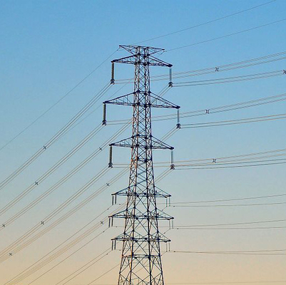 Linea di trasmissione del circuito del doppio dell'acciaio Q235B Q345B Q420 torre
