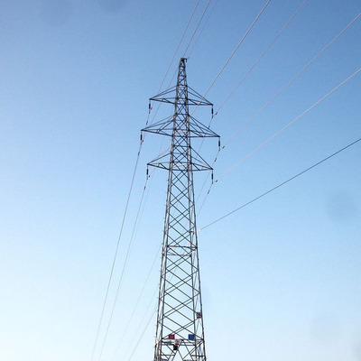 Linea di trasmissione del circuito del doppio dell'acciaio Q235B Q345B Q420 torre