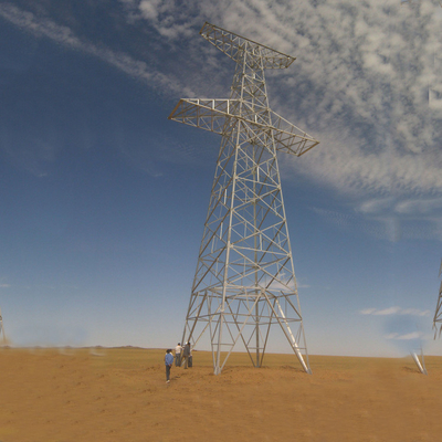 10kv conico poligonale alla linea di trasmissione 750kv torre di angolo