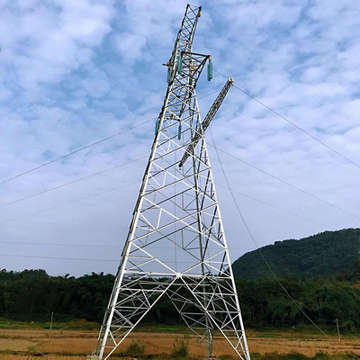 Linea di trasmissione galvanizzata di Angel Steel 500KV della immersione calda torre