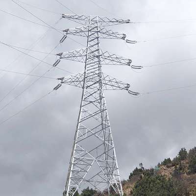Pilone della grata dell'acciaio di rabbia per la trasmissione di 110kV 132kV Electric Power