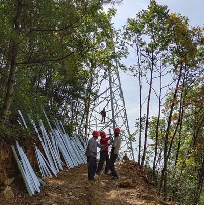 torre cellulare d'acciaio angolare fornita di gambe della trasmissione di 110kV 132kV 4