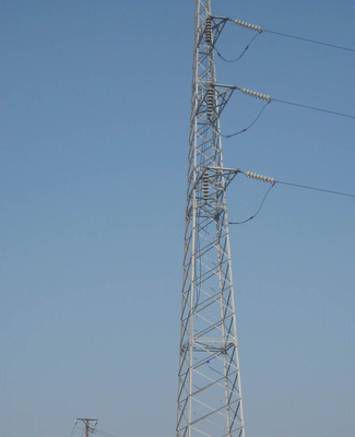 Linea di trasmissione galvanizzata 33KV torre d'acciaio della grata