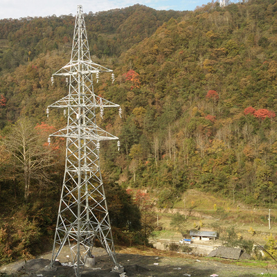 Linea di trasmissione d'acciaio 33KV di HDG della grata torri