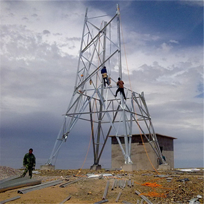 Linea di trasmissione d'acciaio del ciclo di angolo 33KV doppia torre
