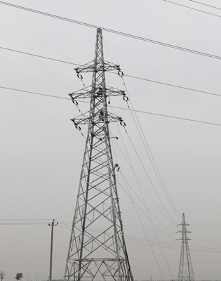 10 - Torre d'acciaio della trasmissione della grata del circuito di angolo di 1000KV HDG doppia