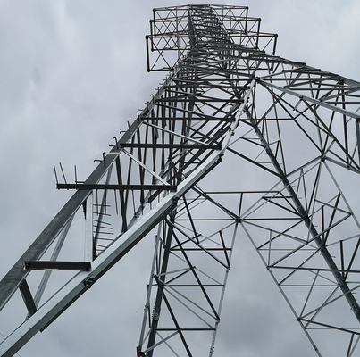 Linea sopraelevata acciaio Q235 Q345 Q420 una torre da 132 chilovolt
