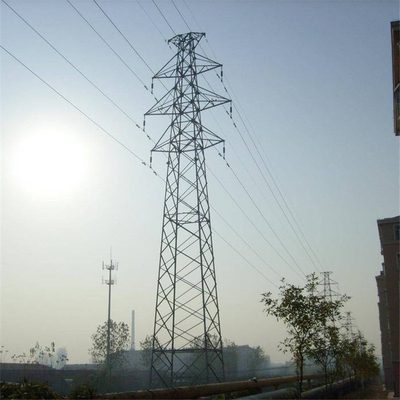 Doppia torre d'acciaio galvanizzata del circuito Q345 per la linea di trasmissione 33KV