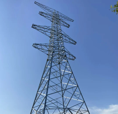 Linea di trasmissione dell'acciaio Q235B Q345B Q420 della grata torre