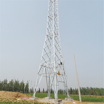 Torre della trasmissione del pilone della grata dell'acciaio di rabbia di 110KV 132KV