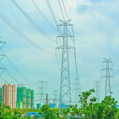 110KV torri d'acciaio della grata di telecomunicazione Q235 Q345 Q420