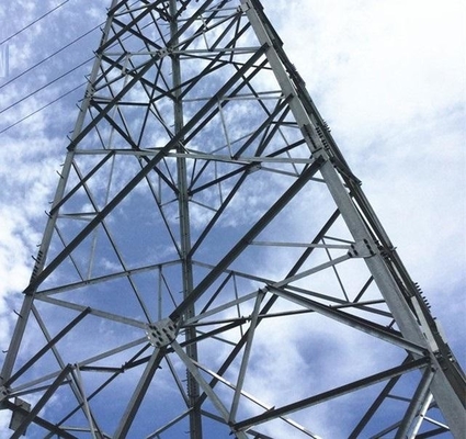 10KV alla torre galvanizzata della grata della immersione calda del trasporto di energia 750KV