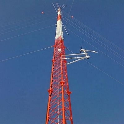 3 torre galvanizzata fornita di gambe dell'albero di Guyed dell'acciaio della immersione calda Q235 Q345