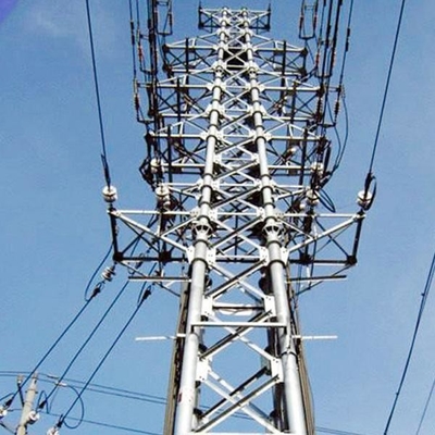 torre d'acciaio della trasmissione della grata di 220kv HDG Q235B Q345B