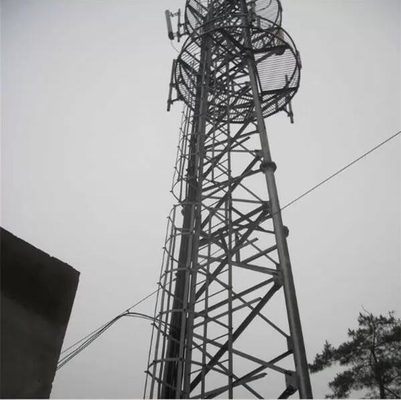 Le Telecomunicazioni tubolari della grata dell'acciaio autosufficiente di HDG si elevano