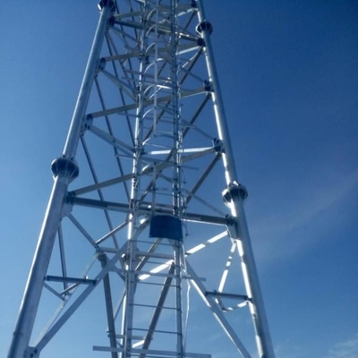 Torre di antenna tubolare autosufficiente fornita di gambe 4 dell'acciaio 3 di Q345 Q235