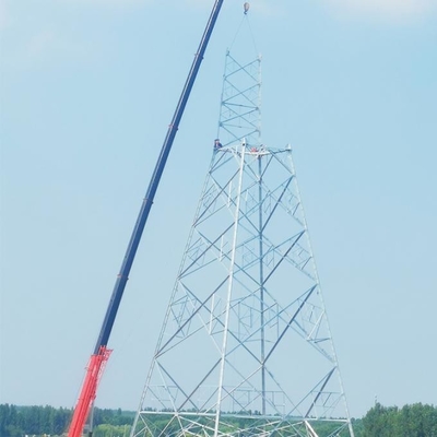 Torre d'acciaio galvanizzata autosufficiente fornita di gambe di telecomunicazione 4