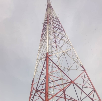 Linea di trasmissione struttura di grata d'acciaio della torre di telecomunicazione poligonale Q345B