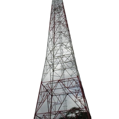 Torre d'acciaio del sito 4 di telecomunicazione fornita di gambe di progetto con il sostegno