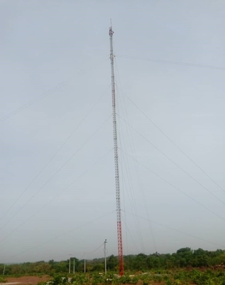 Triangolo d'acciaio galvanizzato della torre unipolare autosufficiente
