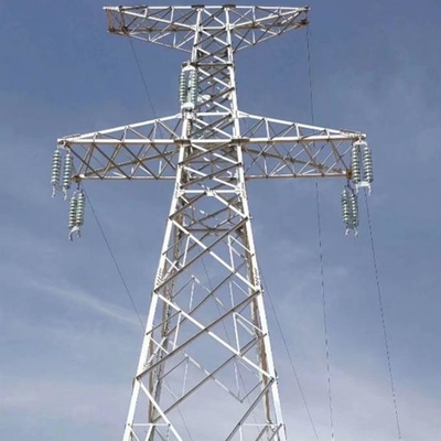 La linea di trasmissione d'acciaio di Q355B torre ha galvanizzato Electric Power