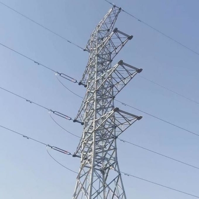 Elettrico d'acciaio della torre Q235B di angolo dell'elettrodotto galvanizzato