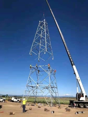 Linea di trasmissione d'acciaio della torre della grata elettrica per il progetto del sito