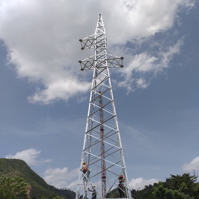 Linea di trasmissione d'acciaio della torre della grata elettrica per il progetto del sito