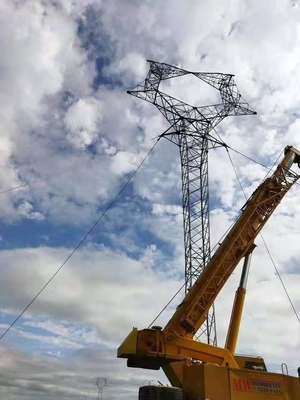 Torre d'acciaio di Cat Head Transmission Line Lattice per il sito