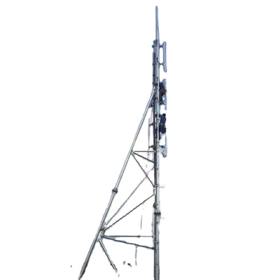 La immersione calda d'acciaio Q355 ha galvanizzato l'albero di Guyed per la telecomunicazione