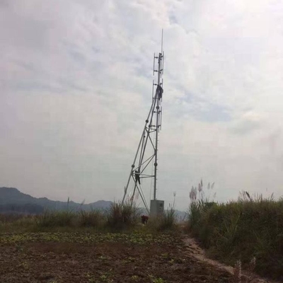 La immersione calda d'acciaio Q355 ha galvanizzato l'albero di Guyed per la telecomunicazione