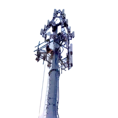 Albero di Guyed galvanizzato le Telecomunicazioni con gli accessori relativi