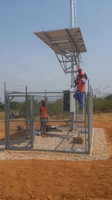 La torre d'acciaio della telecomunicazione del sistema del fulmine della grata ha galvanizzato