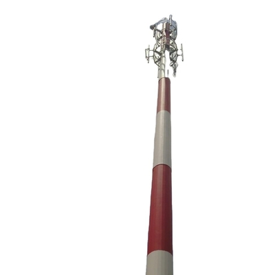La torre unipolare d'acciaio per la immersione calda delle Telecomunicazioni ha galvanizzato