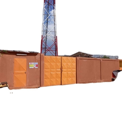 Microonda d'acciaio della torre Q345 della grata fornita di gambe di telecomunicazione 4