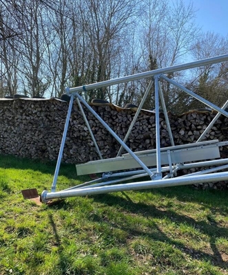torre tubolare galvanizzata di angolo d'acciaio della immersione calda di 50m con l'arresto di caduta del sostegno
